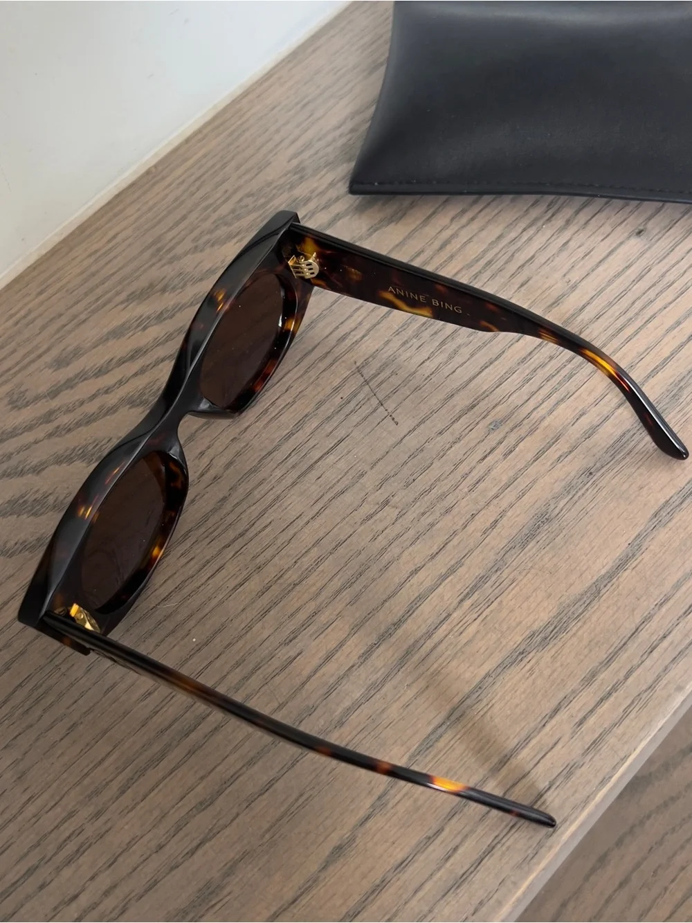 Anine Bing Madrid Sunglasses in Dark Tortoise